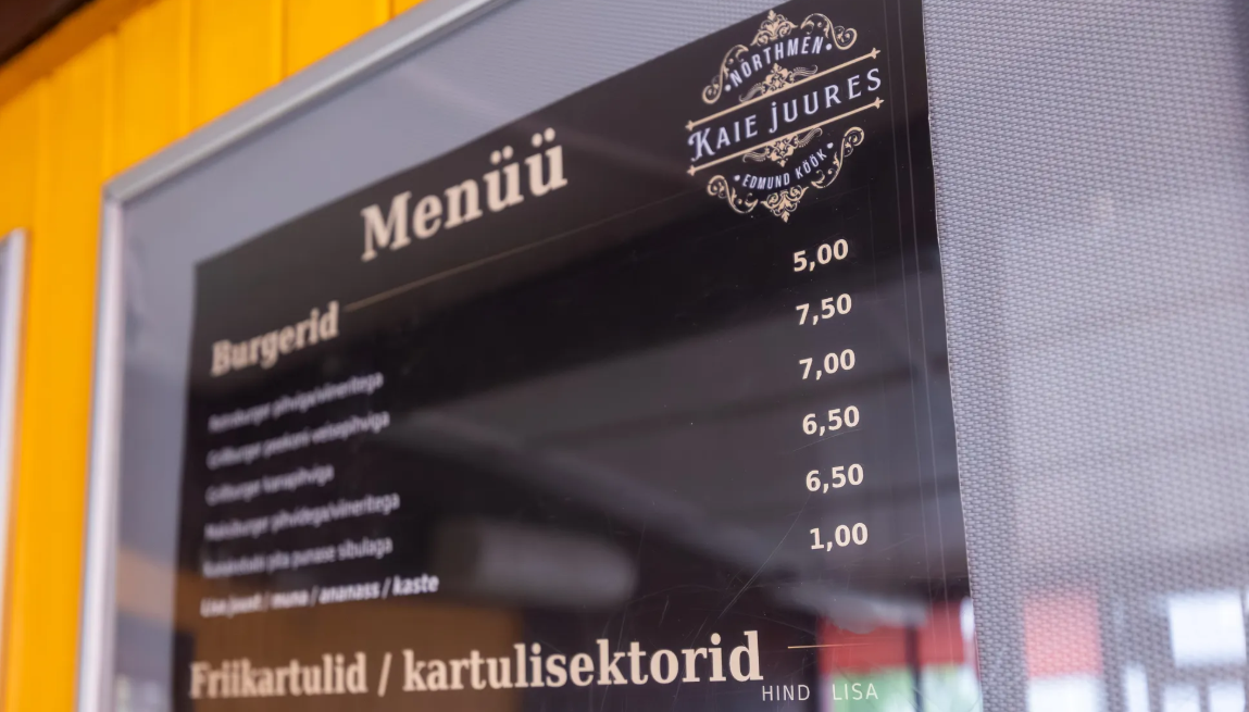 Menüü väljas